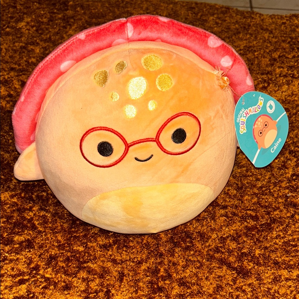 Squishmallows Pink and Gold Stuffed Animal